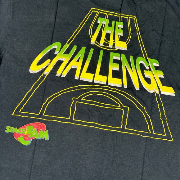 Vintage 1996 Space Jam Looney Tunes AOP Size XL Single Stitch Reprint T-Shirt - Picture 6 of 9